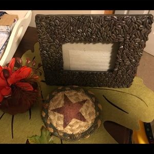 Coffee bean picture frame